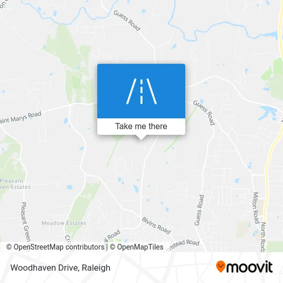 Woodhaven Drive map