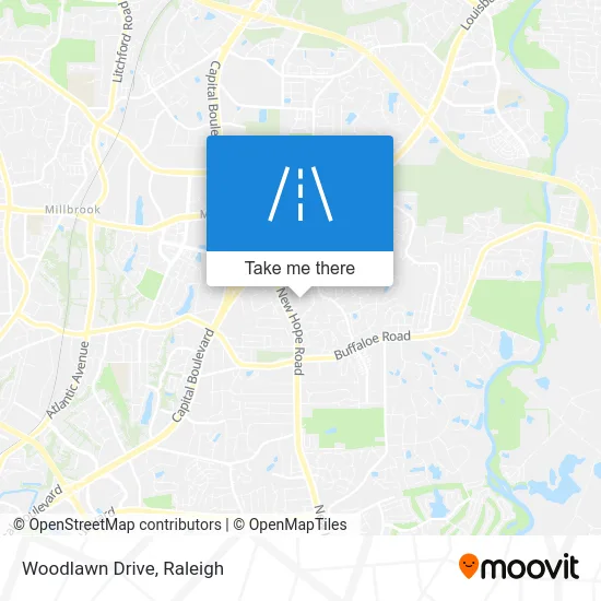 Woodlawn Drive map