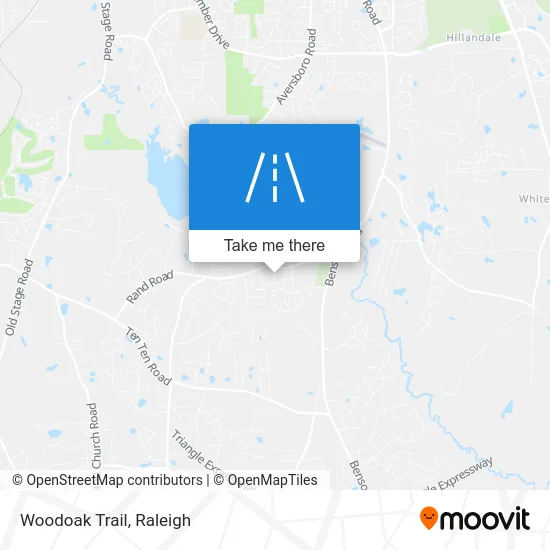 Woodoak Trail map