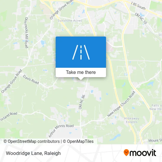 Woodridge Lane map