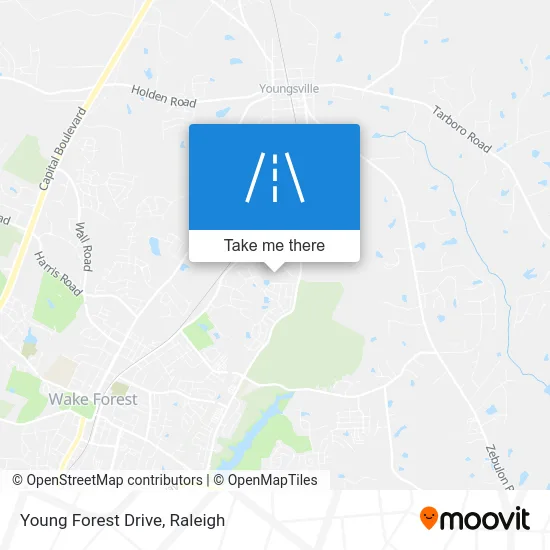 Young Forest Drive map