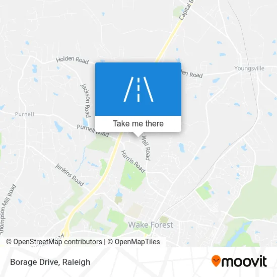 Borage Drive map