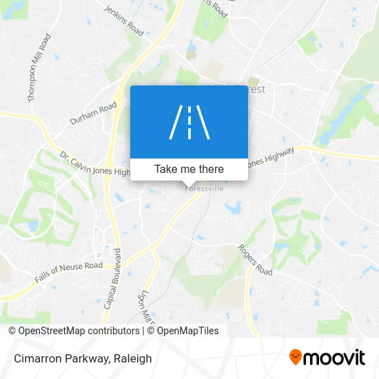 Cimarron Parkway map