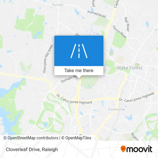 Cloverleaf Drive map