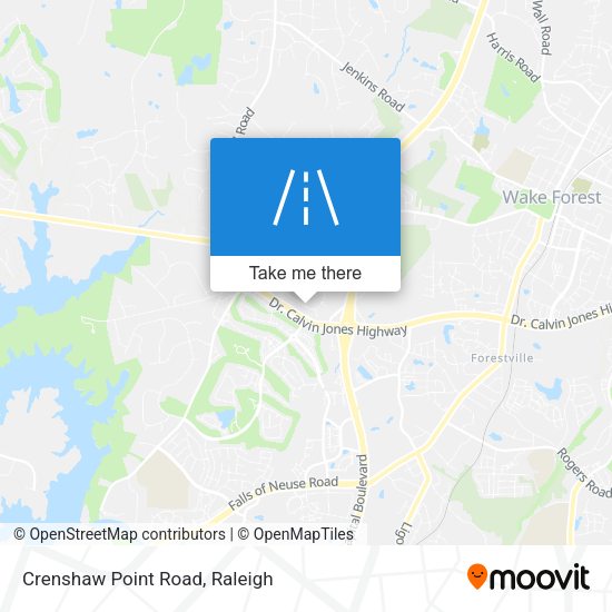 Crenshaw Point Road map