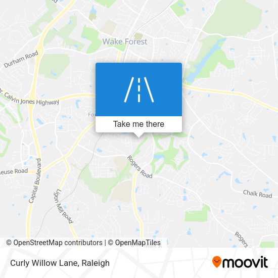 Mapa de Curly Willow Lane