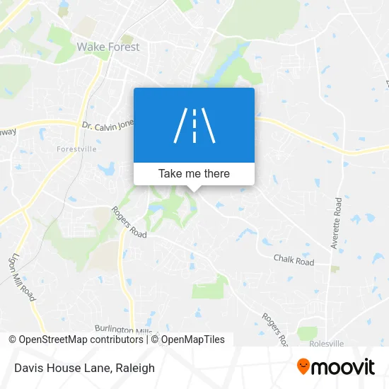 Davis House Lane map
