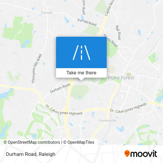Durham Road map