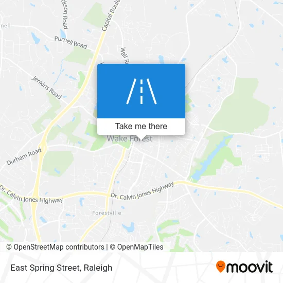 East Spring Street map