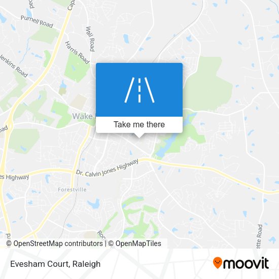 Mapa de Evesham Court