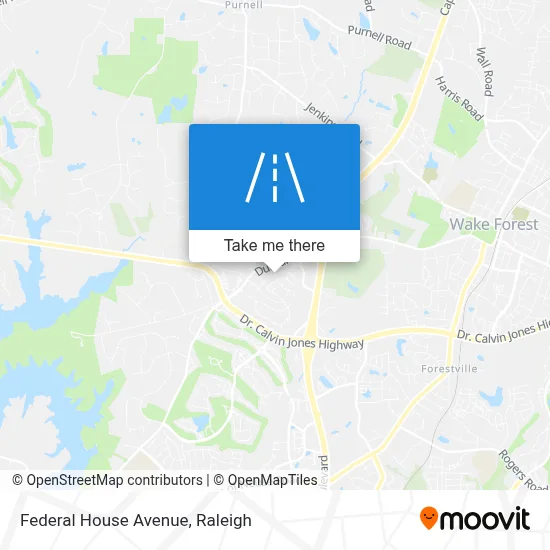 Federal House Avenue map