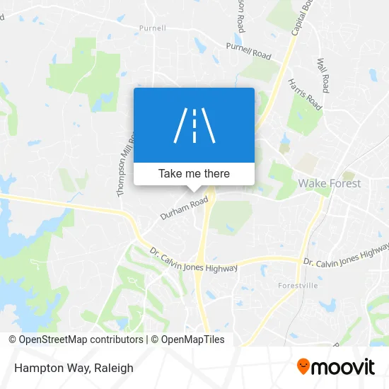 Hampton Way map