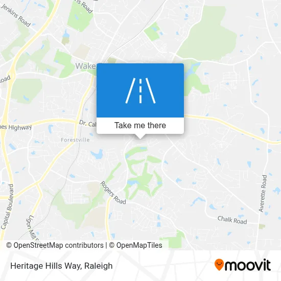 Heritage Hills Way map