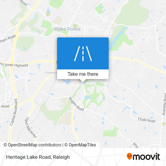 Heritage Lake Road map