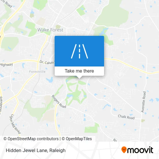 Hidden Jewel Lane map