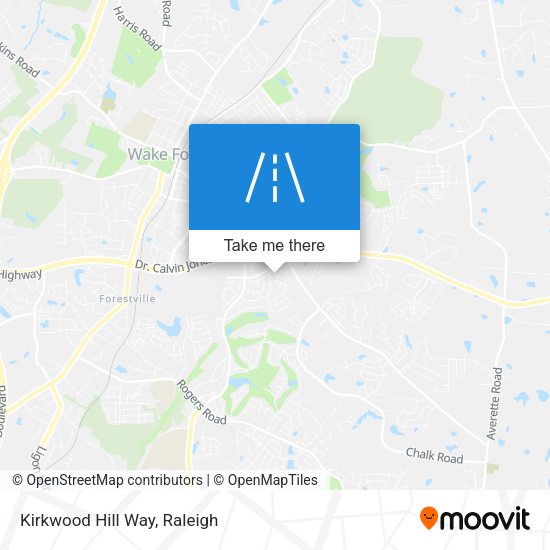 Kirkwood Hill Way map