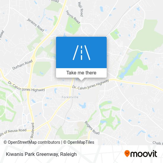 Mapa de Kiwanis Park Greenway