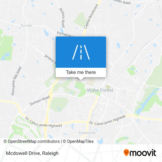 Mapa de Mcdowell Drive