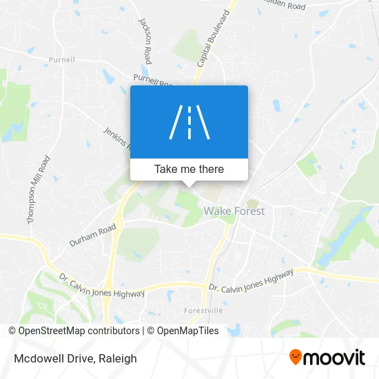Mcdowell Drive map