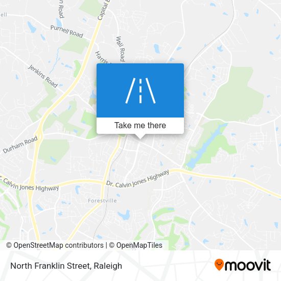 North Franklin Street map