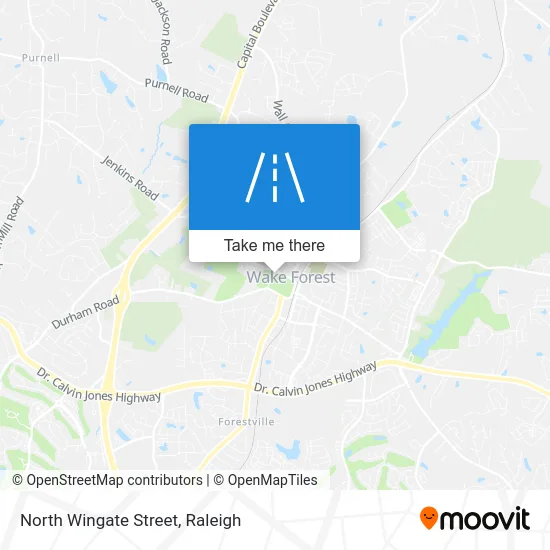 North Wingate Street map