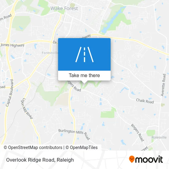Overlook Ridge Road map