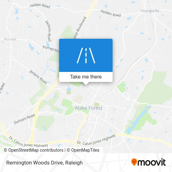 Remington Woods Drive map
