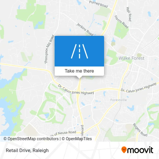 Retail Drive map