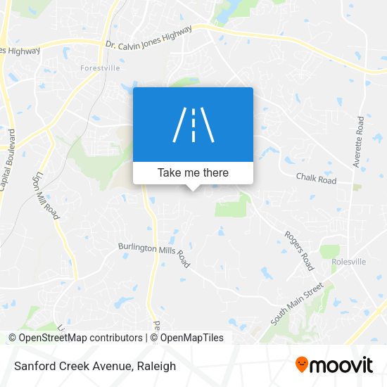 Mapa de Sanford Creek Avenue