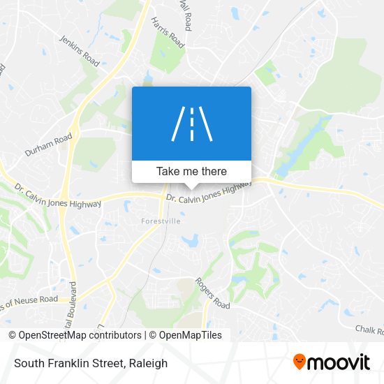 South Franklin Street map