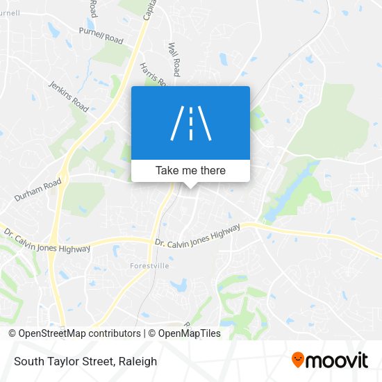 South Taylor Street map