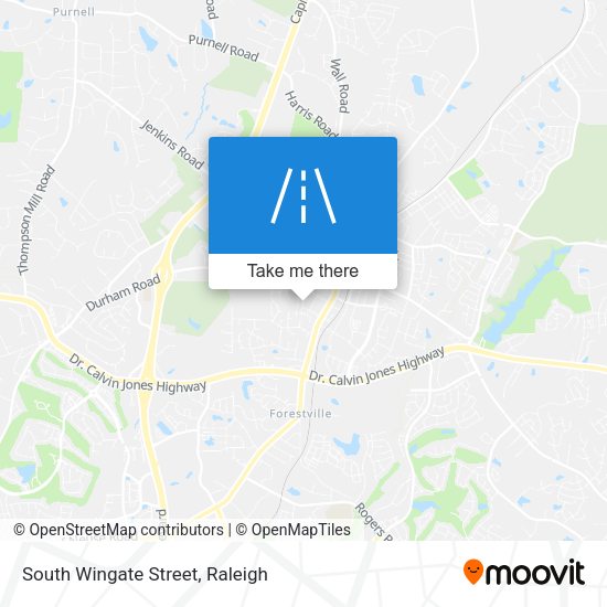 South Wingate Street map