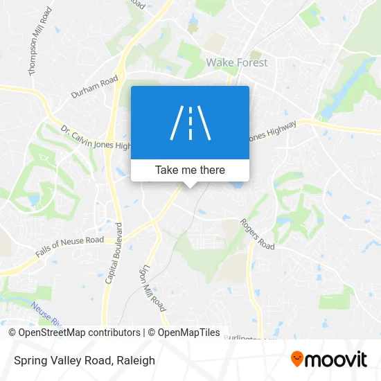 Spring Valley Road map
