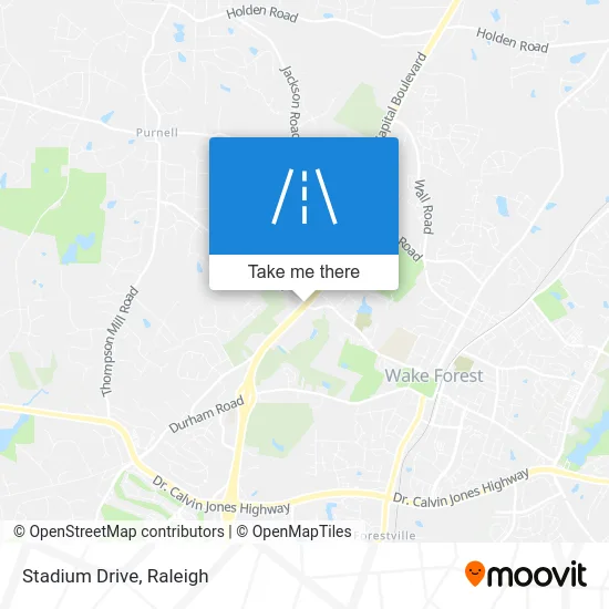 Stadium Drive map