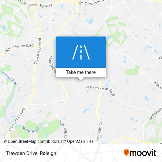 Mapa de Trawden Drive