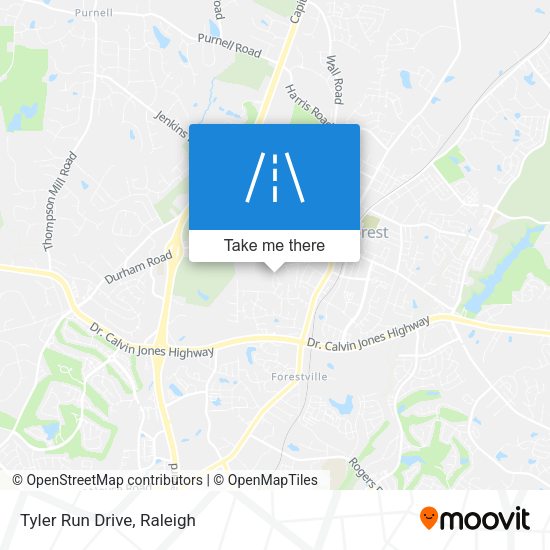 Mapa de Tyler Run Drive