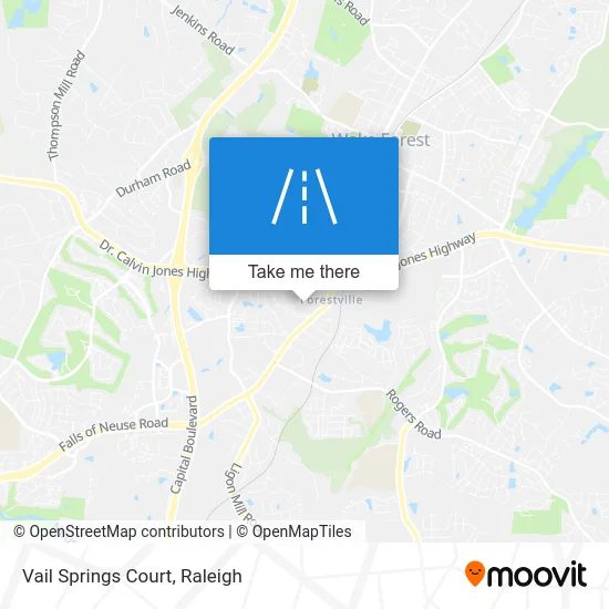 Vail Springs Court map