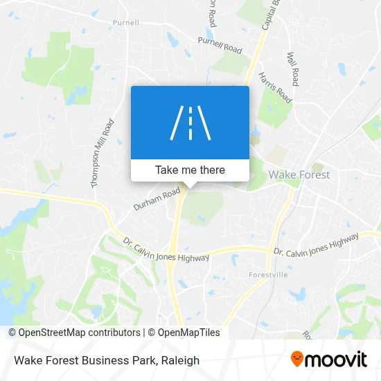 Wake Forest Business Park map