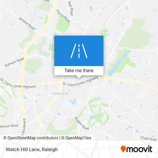 Watch Hill Lane map