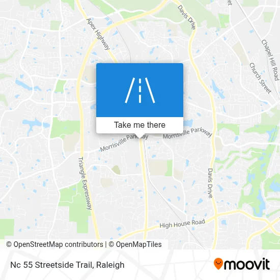Nc 55 Streetside Trail map
