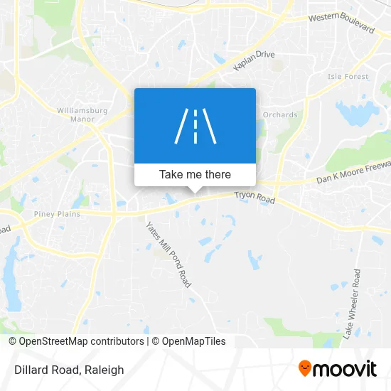 Dillard Road map
