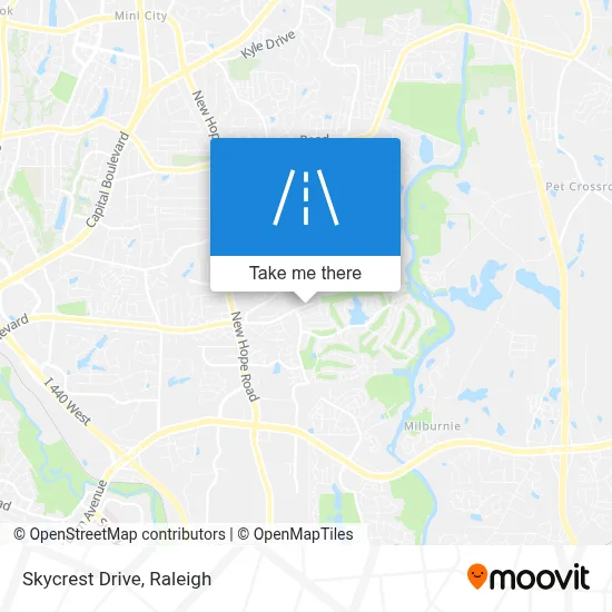 Skycrest Drive map
