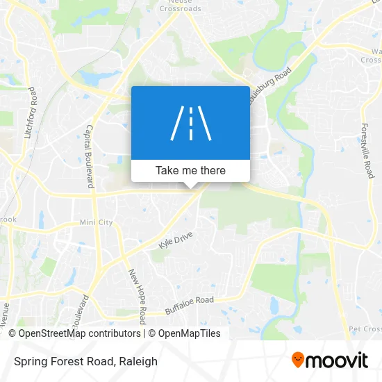 Spring Forest Road map