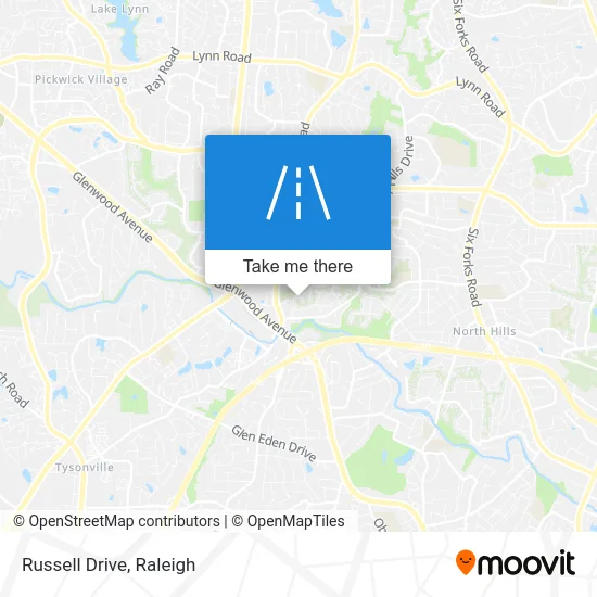 Russell Drive map