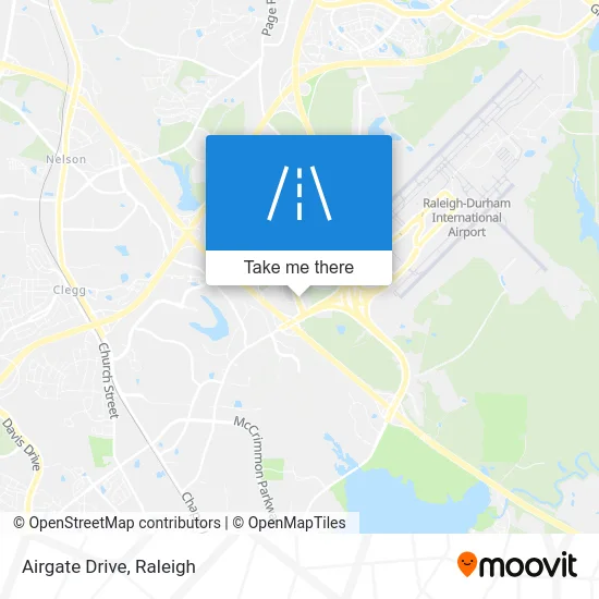 Airgate Drive map