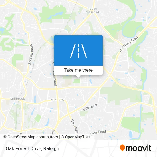 Oak Forest Drive map