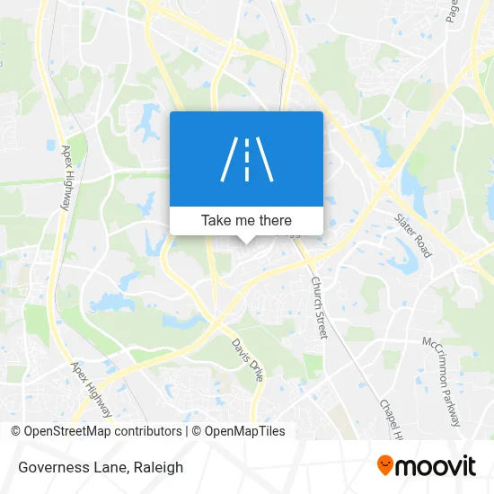 Governess Lane map