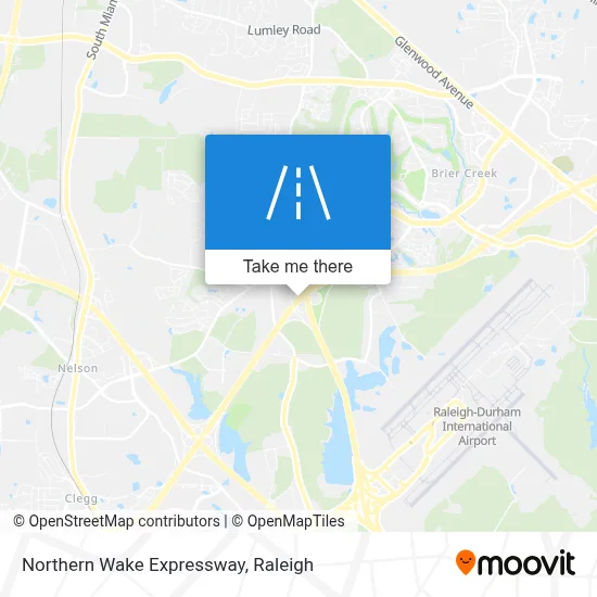 Northern Wake Expressway map