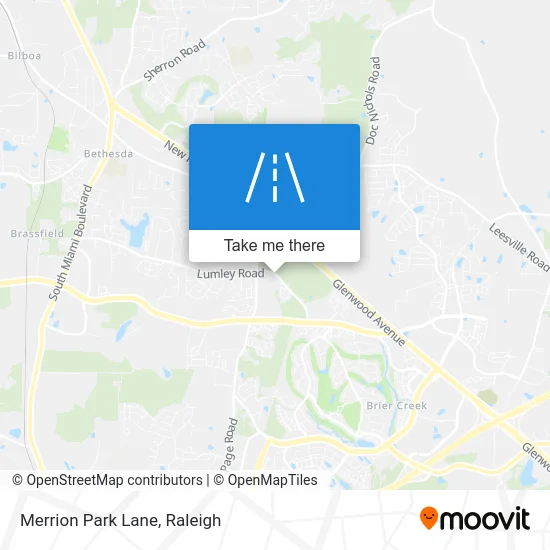 Merrion Park Lane map