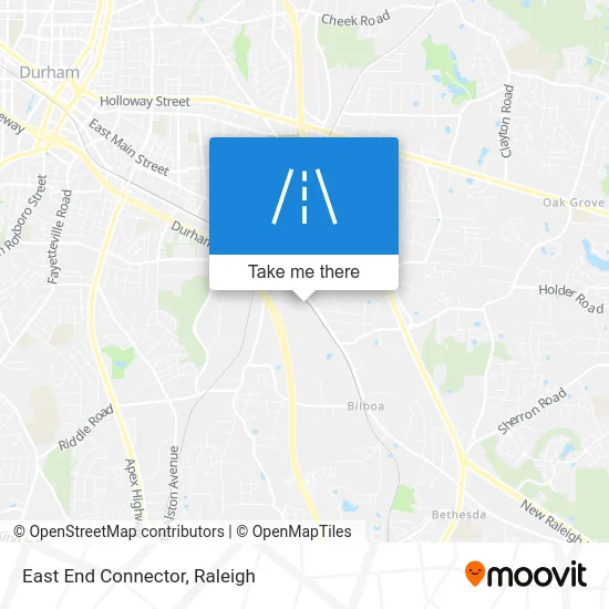 East End Connector map